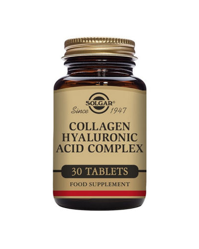 SOLGAR COLLAGEN HYALURONIC ACID COMPLEX 120MG 30TABS