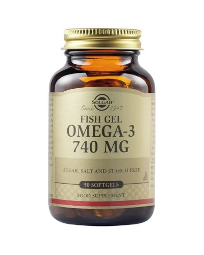 SOLGAR OMEGA-3 FISH GEL 740MG 50SOFTGELS