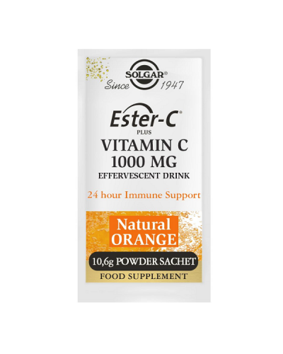 SOLGAR ESTER-C 1000MG EFFERVESCENT 21 POWDER SACHETS OF 10.6G