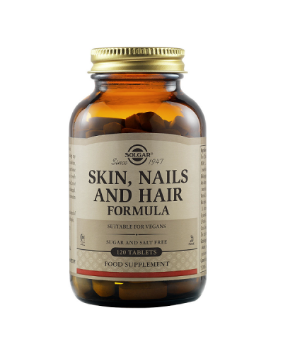 SOLGAR SKIN, NAILS AND HAIR FORMULA 120TABS