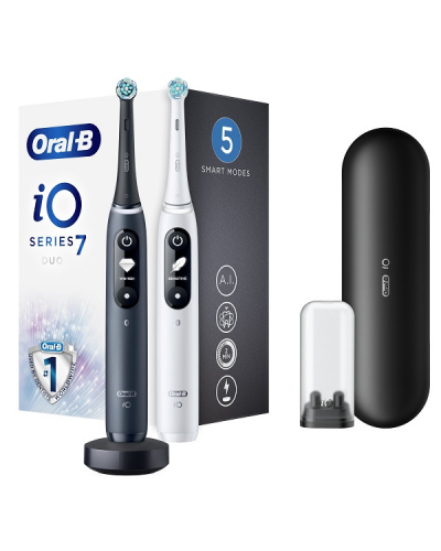 ORAL-B IO SERIES 7 DUO ΗΛΕΚΤΡΙΚΗ ΟΔΟΝΤΟΒΟΥΡΤΣΑ MAGNETIC BLACK ONYX & ΗΛΕΚΤΡΙΚΗ ΟΔΟΝΤΟΒΟΥΡΤΣΑ MAGNETIC WHITE ALABASTER ORAL-B IO SERIES 7 DUO ΗΛΕΚΤΡΙΚΗ ΟΔΟΝΤΟΒΟΥΡΤΣΑ MAGNETIC BLACK ONYX & ΗΛΕΚΤΡΙΚΗ ΟΔΟΝΤΟΒΟΥΡΤΣΑ MAGNETIC WHITE ALABASTER