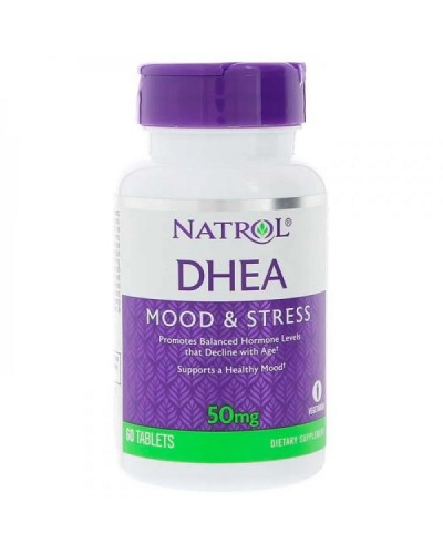 NATROL DHEA 50MG WITH CALCIUM 60TABS