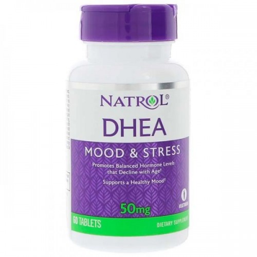 NATROL DHEA 50MG WITH CALCIUM 60TABS