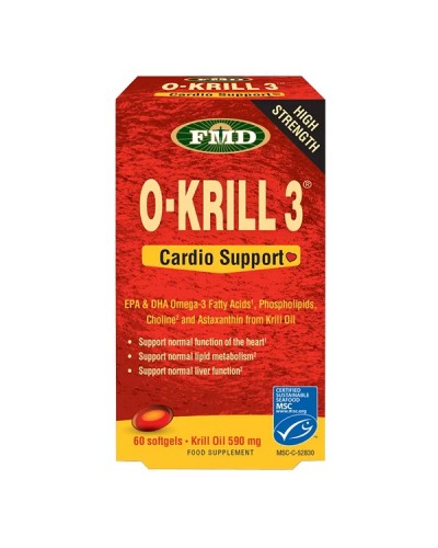 FLORA O-KRILL 3 CARDIO SUPPORT 590MG 60 SOFTGELS