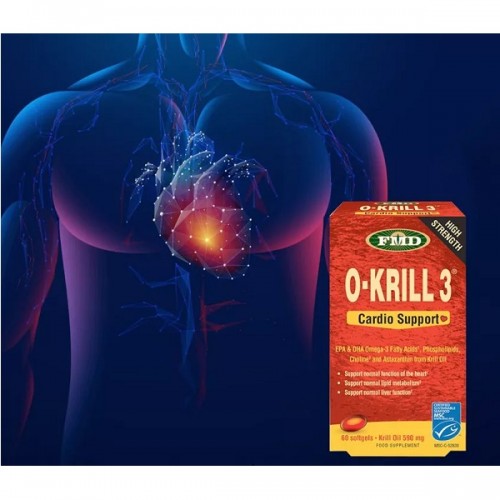 FLORA O-KRILL 3 CARDIO SUPPORT 590MG 60 SOFTGELS