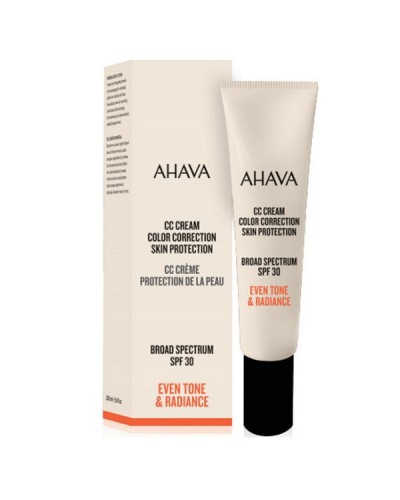 AHAVA CC CREAM COLOR CORRECTION SKIN PROTECTION BROAD SPECTRUM SPF30 30ML