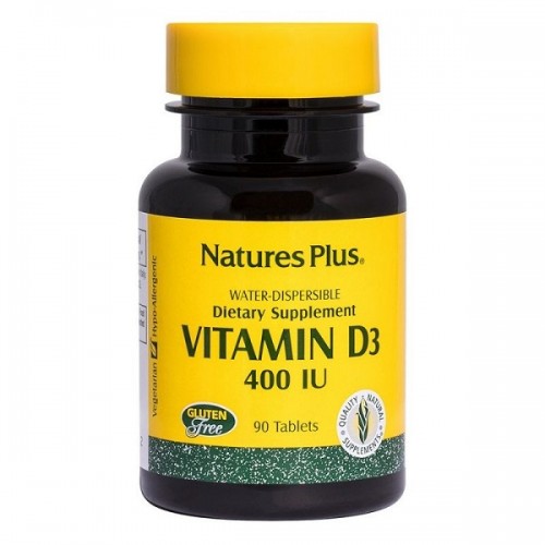 NATURES PLUS VITAMIN D 400 IU WATER-DISPERSIBLE 90 TABS