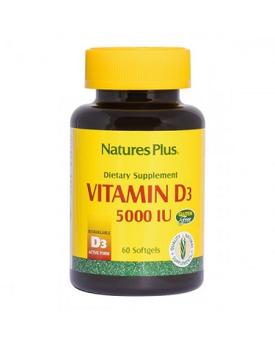 NATURES PLUS VITAMIN D3 5000 IU 60 SOFTGELS