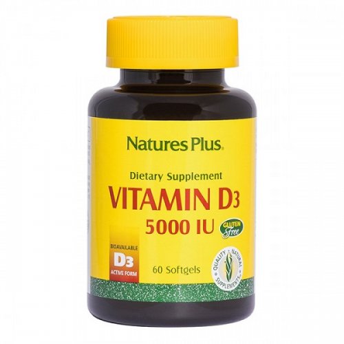 NATURES PLUS VITAMIN D3 5000 IU 60 SOFTGELS