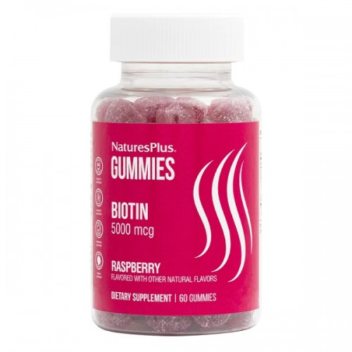 NATURES PLUS BIOTIN 5000MCG 60 GUMMIES