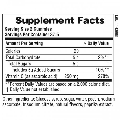 NATURES PLUS VIT C 250MG 75 GUMMIES