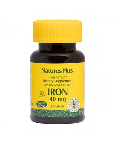 NATURES PLUS IRON 40 MG 90 TABS