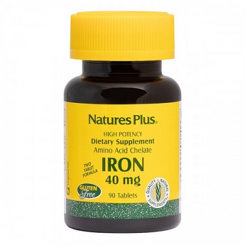 NATURES PLUS IRON 40 MG 90 TABS