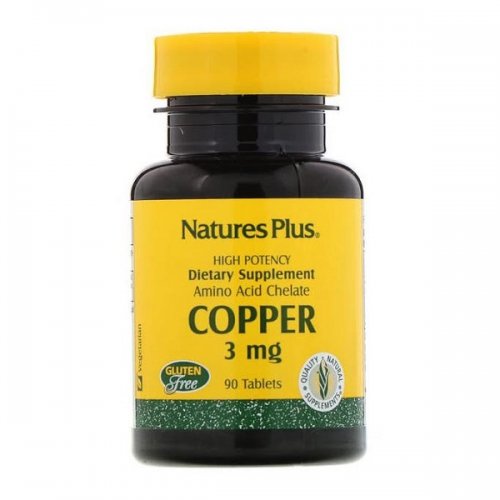 NATURES PLUS COPPER 3 MG 90 TABS