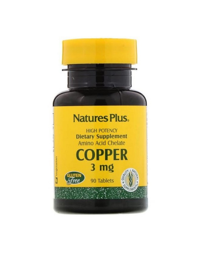 NATURES PLUS COPPER 3 MG 90 TABS