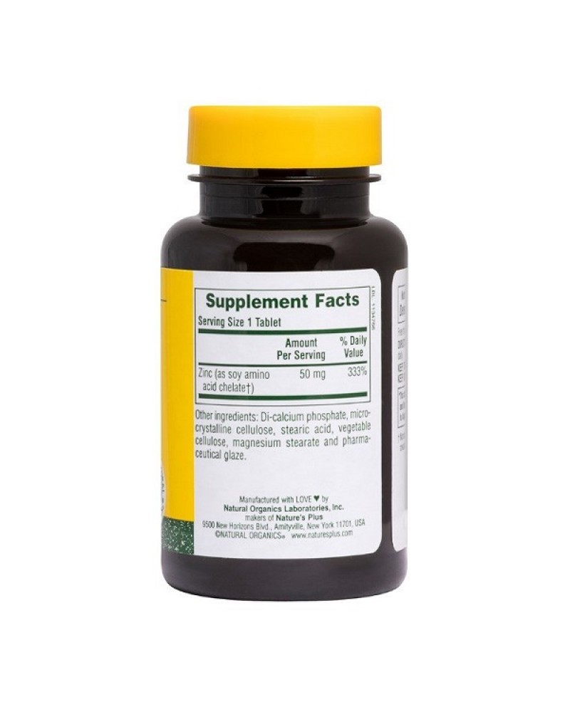 NATURES PLUS ZINC 50MG 90TABS NATURES PLUS ZINC 50MG 90TABS