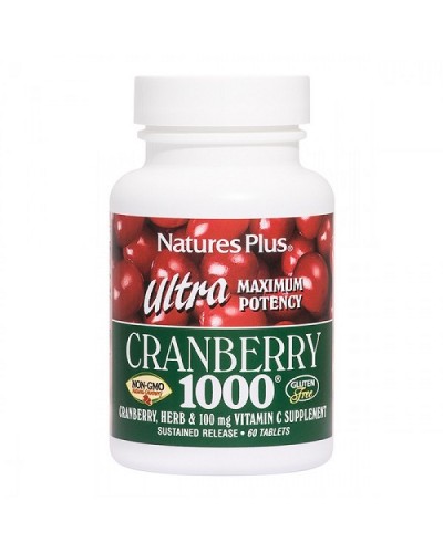 NATURES PLUS ULTRA CRANBERRY 1000 MG 60 TABS