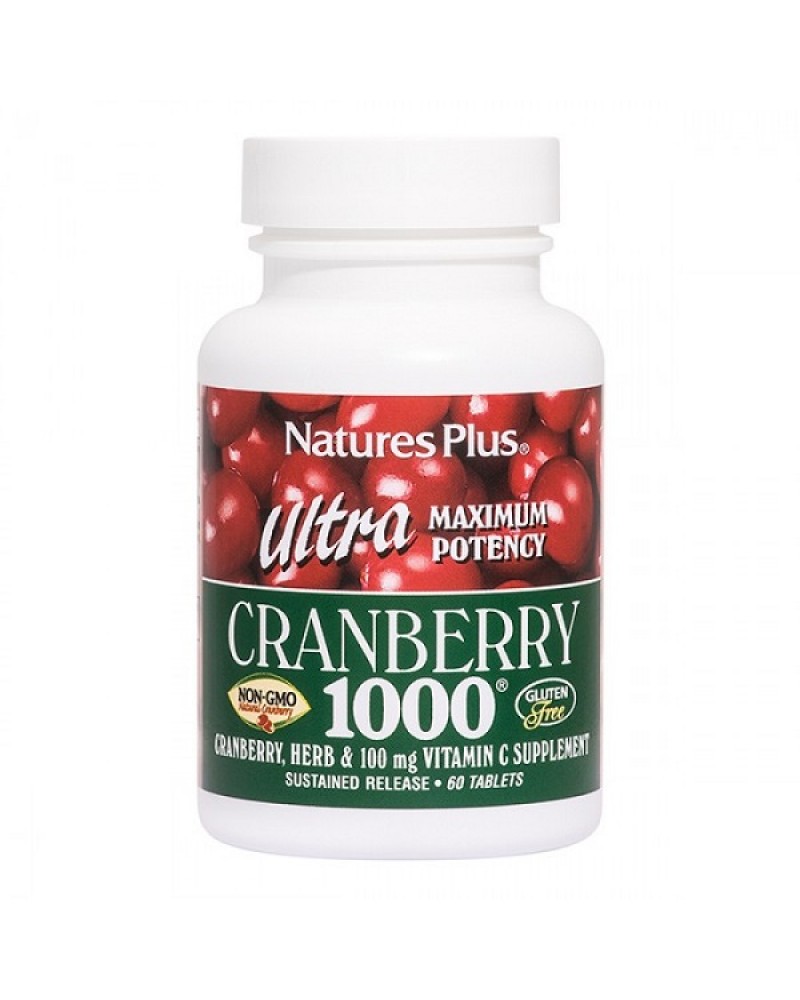NATURES PLUS ULTRA CRANBERRY 1000 MG 60 TABS
