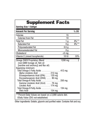 NATURES PLUS ULTRA OMEGA 3/6/9 60 SOFTGELS
