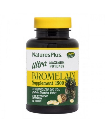 NATURES PLUS ULTRA BROMELAIN 1500 MG 60 TABS