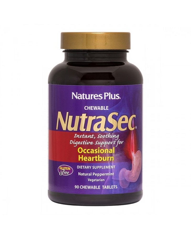 NATURES PLUS NUTRASEC 90 CHEWABLE TABS