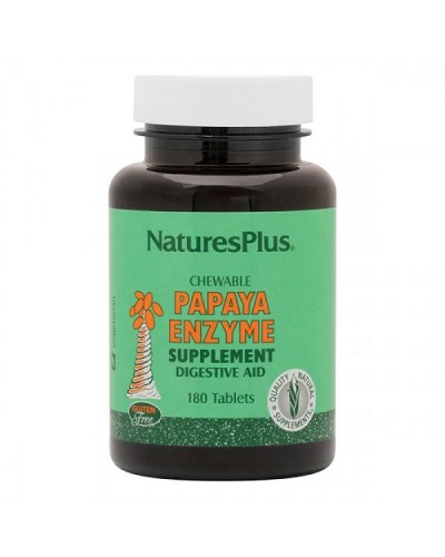 NATURES PLUS PAPAYA ENZYME 180 CHEWABLE TABS