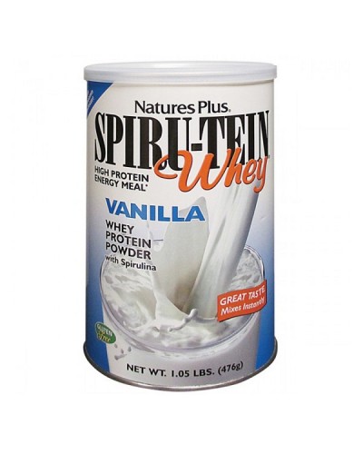 NATURES PLUS SPIRU-TEIN WHEY VANILLA 476GR