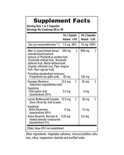 NATURES PLUS ALLER-7 RX-RESPIRATION 60 VCAPS