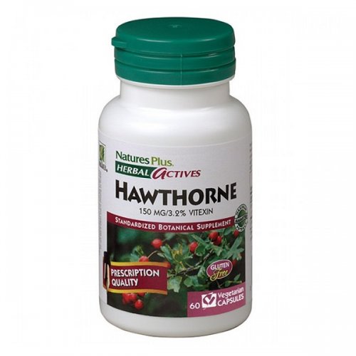 NATURES PLUS ENGLISH HAWTHORNE 150 MG 60 VEGAN CAPS