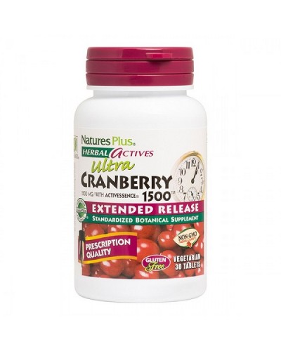 NATURES PLUS EXT REL CRANBERRY 1500MG 30 TABS