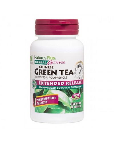 NATURES PLUS EXTEN D RELEASE GREEN TEA 750MG 30 TAB