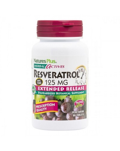NATURES PLUS EXTENDED RELEASE RESVERATROL 60 TABS