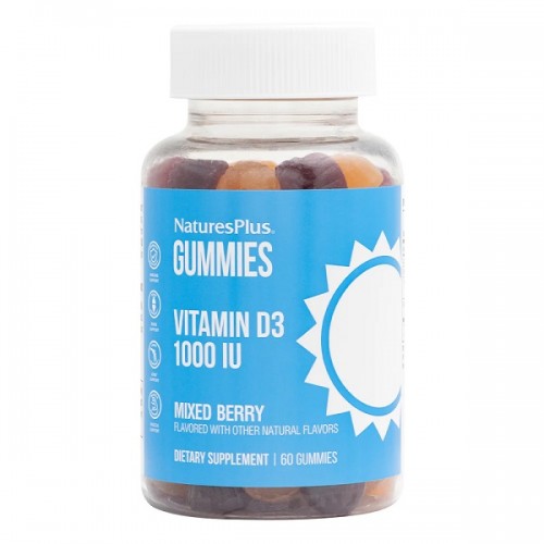 NATURES PLUS VIT D3 1000IU 60 GUMMIES ΛΗΞΗ 06/24