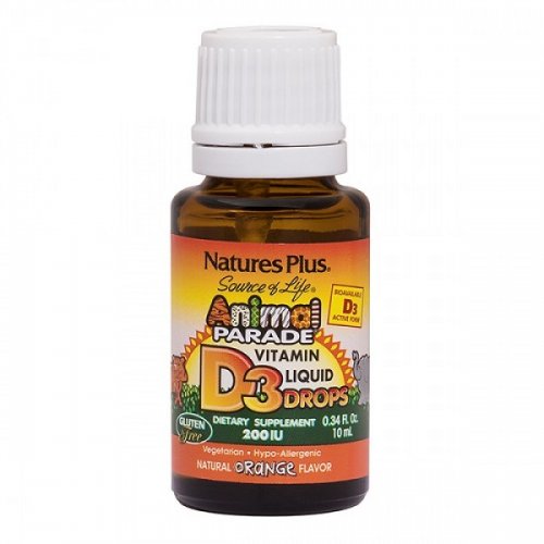 NATURES PLUS ANIMAL PARADE VIT D3 200 IU DROPS 10ML