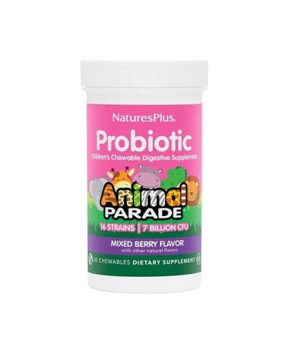 NATURES PLUS ANIMAL PARADE PROBIOTICS 30 CHEWABLE TABS 