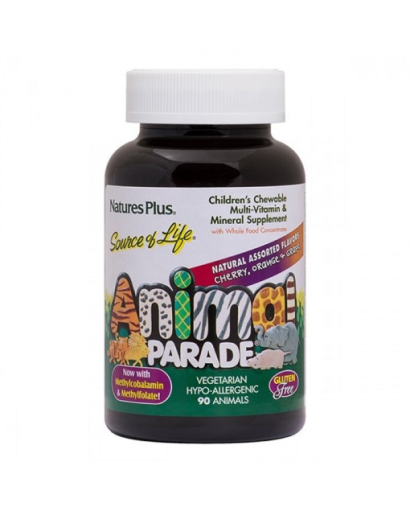 NATURES PLUS ANIMAL PARADE ASSORTED 90 CHEWABLE ANIMALS NATURES PLUS ANIMAL PARADE ASSORTED 90 CHEWABLE ANIMALS
