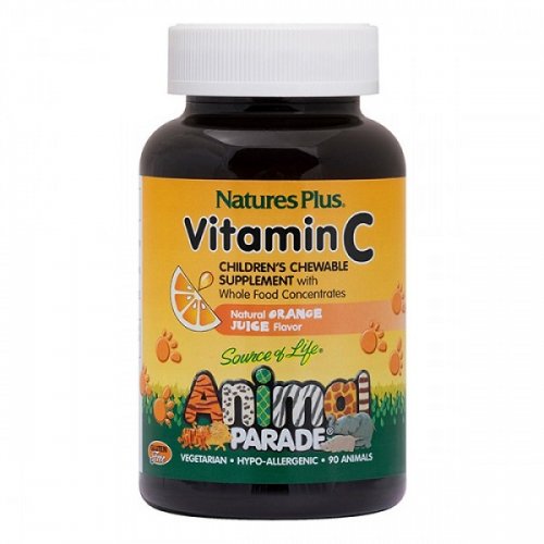 NATURES PLUS ANIMAL PARADE VITAMIN C 90 CHEWABLE ANIMALS