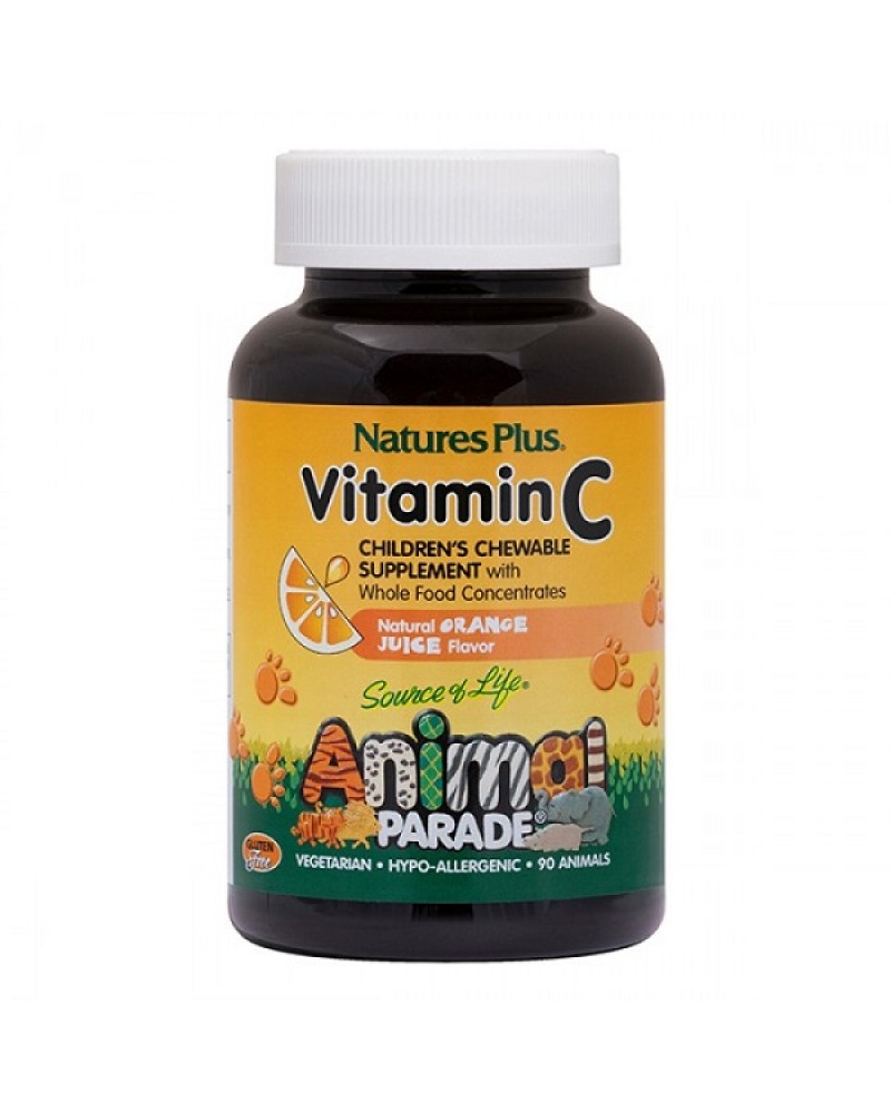 NATURES PLUS ANIMAL PARADE VITAMIN C 90 CHEWABLE ANIMALS NATURES PLUS ANIMAL PARADE VITAMIN C 90 CHEWABLE ANIMALS