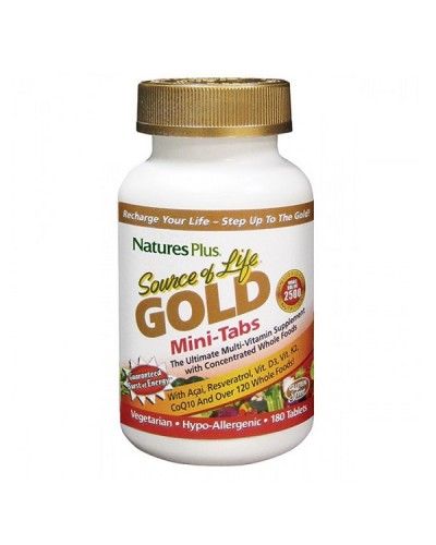 NATURES PLUS SOURCE OF LIFE GOLD MINI 180 TABS