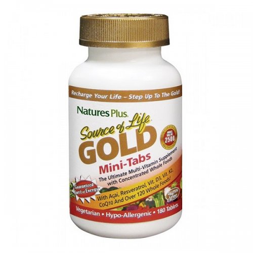 NATURES PLUS SOURCE OF LIFE GOLD MINI 180 TABS