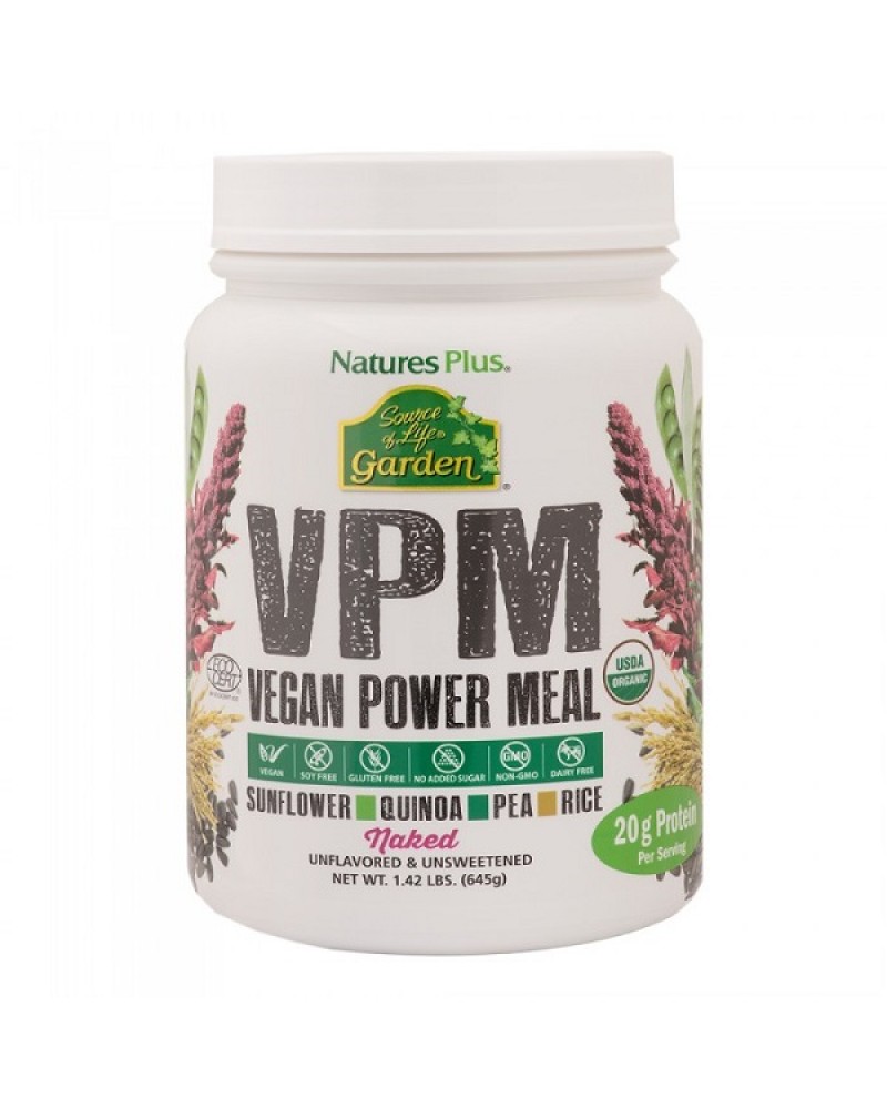 NATURE’S PLUS SOURCE OF LIFE GARDEN VPM NAKED PROTEIN 1.42LB 645GR