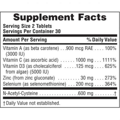 NATURES PLUS IMMUNE BOOST 60TABS