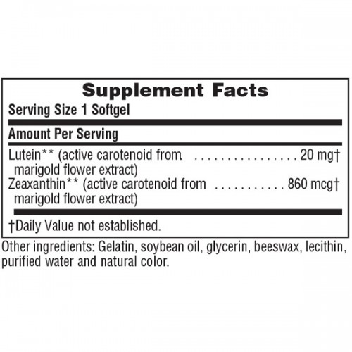 NATURES PLUS LUTEIN 60 SOFTGELS