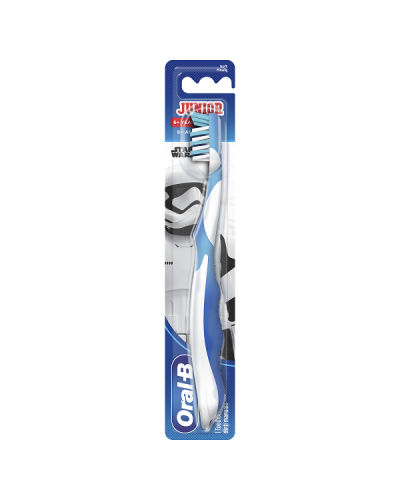 ORAL-B JUNIOR STAR WARS TOOTHBRUSH SOFT ΠΑΙΔΙΚΗ ΜΑΛΑΚΗ ΟΔΟΝΟΒΟΥΡΤΣΑ ΓΙΑ 6-12 ΕΤΩΝ