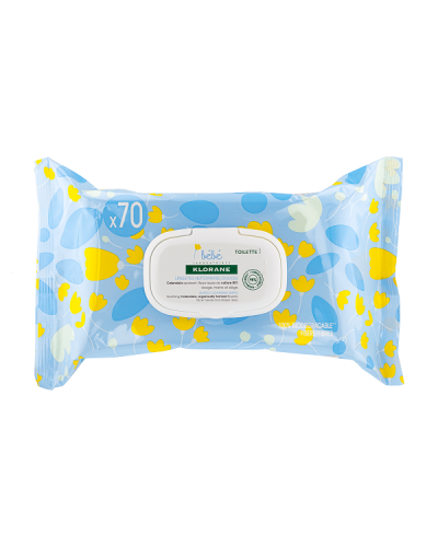 KLORANE BEBE GENTLE CLEANSING WIPES CALENDULA 70ΤΜΧ