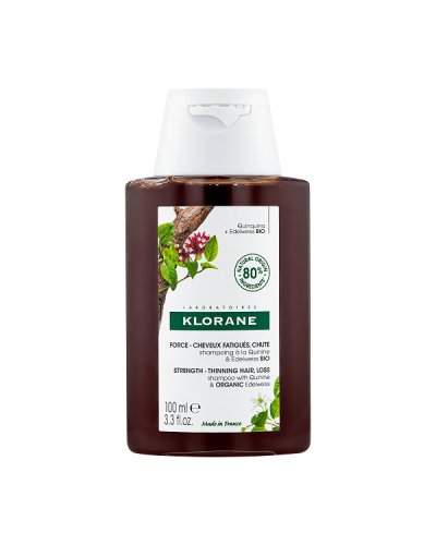 KLORANE STRENGTHENING SHAMPOO WITH QUININE & ORGANIC EDELWEISS THINING HAIR 100ML