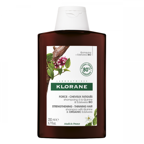 KLORANE STRENGTHENING SHAMPOO WITH QUININE & ORGANIC EDELWEISS THINING HAIR 200ML