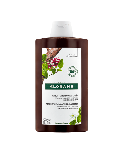 KLORANE STRENGTHENING SHAMPOO WITH QUININE & ORGANIC EDELWEISS THINING HAIR 400ML