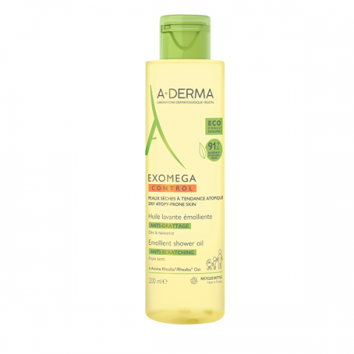 ADERMA EXOMEGA CONTROL ANTI-SCRATCHING EMOLLIENT SHOWER OIL 200ML