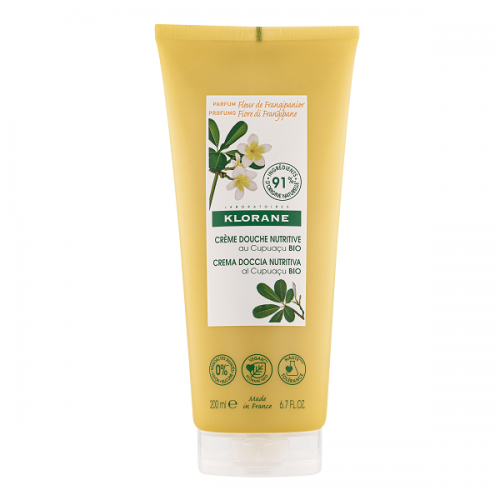 KLORANE NOURISHING SHOWER CREAM WITH ORGANIC CUPUACU BUTTER - PLUMERIA FLOWER 200ML